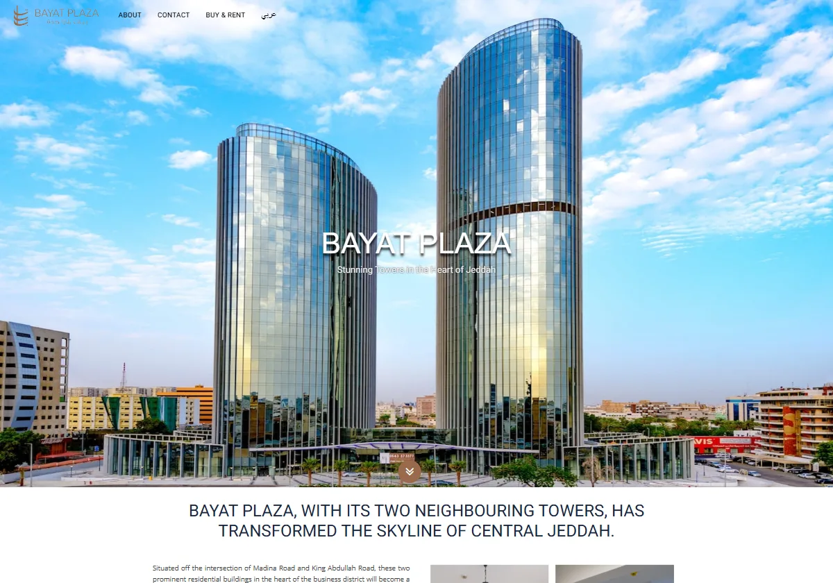 Bayat Plaza website project